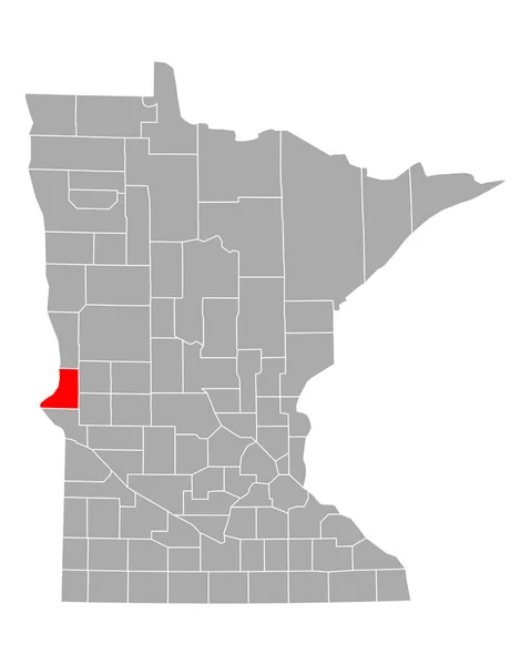 Mapa Traverse Minnesota — Vector de stock