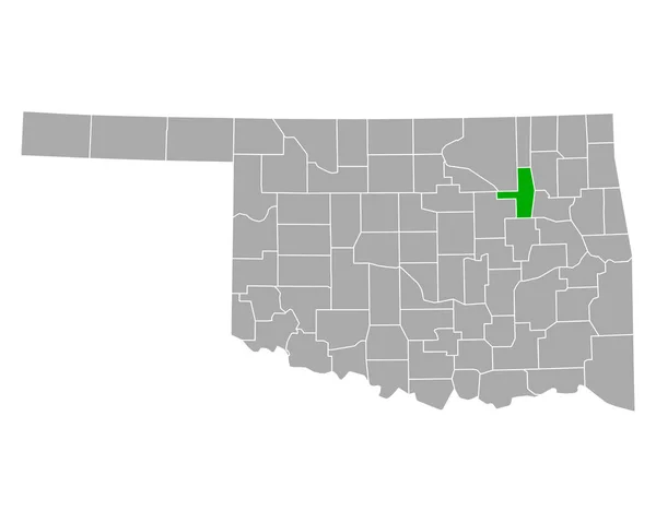 Karte Von Tulsa Oklahoma — Stockvektor