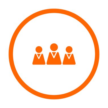 Takım ve daire vektör illüstrasyonu