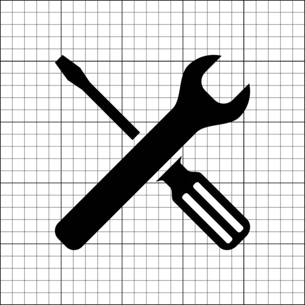 Werkzeuge Und Skalenpapier Als Vektorillustration — Stockvektor