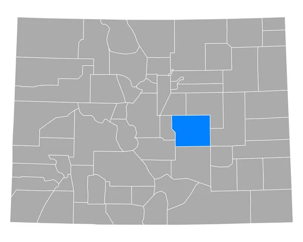 Mappa Paso Colorado — Vettoriale Stock