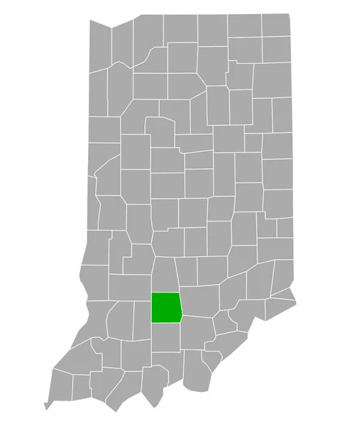 Mapa Lawrence Indiana — Archivo Imágenes Vectoriales