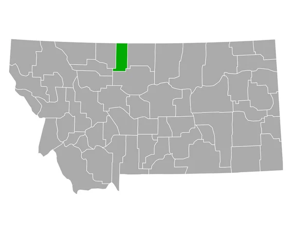 Mapa Liberdade Montana — Vetor de Stock