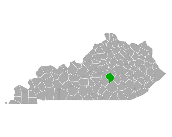 Mapa Lincolnu Kentucky — Stockový vektor