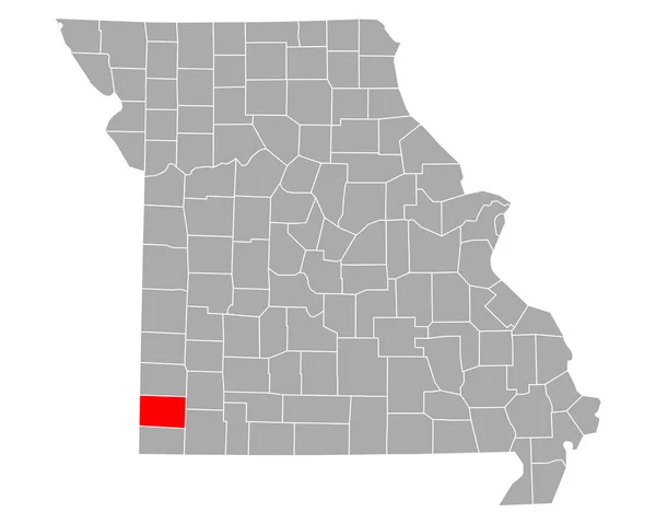 Mapa Newton Missouri — Archivo Imágenes Vectoriales