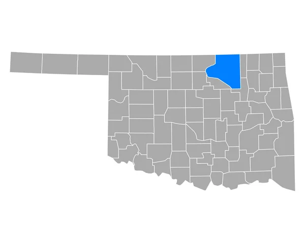 Карта Осейджа Оклахомі — стоковий вектор