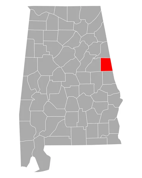 Mapa Agentes Funerários Alabama — Vetor de Stock