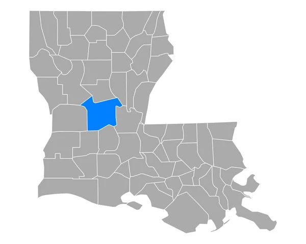 Карта Рапида Луизиане — стоковый вектор