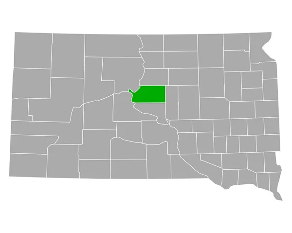 Mapa Sully Dakota Del Sur — Archivo Imágenes Vectoriales