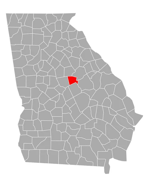 ジョージア州のボールドウィン地図 — ストックベクタ