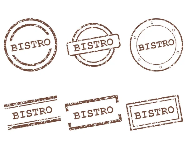 Bistrostämplar Som Vektorillustration — Stock vektor