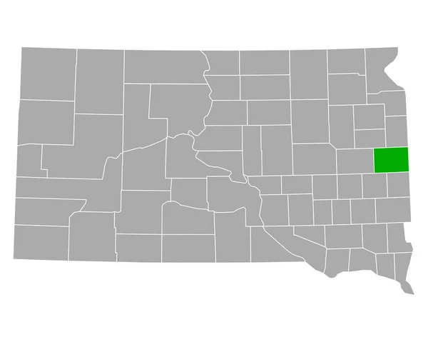 Kaart Van Brookings South Dakota — Stockvector