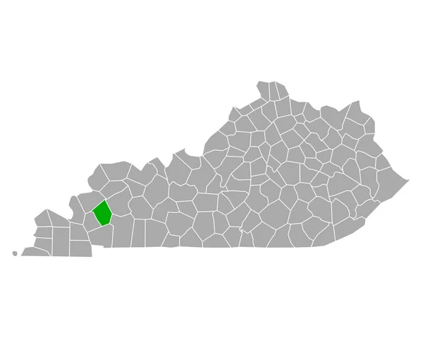 Mapa Caldwellu Kentucky — Stockový vektor