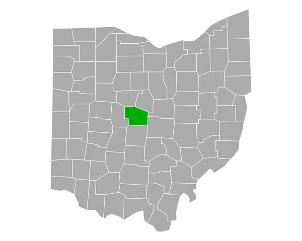 Mapa Sistemas Hidráulicos Ohio —  Vetores de Stock