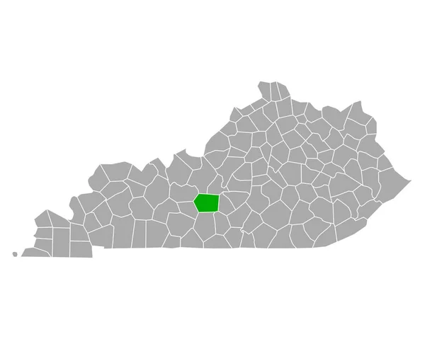 Mapa Artesanato Kentucky —  Vetores de Stock