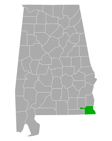 アラバマ州の地図 — ストックベクタ