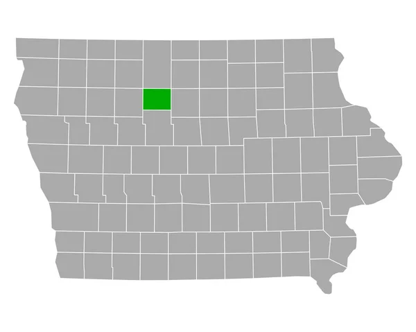 Kaart Van Humboldt Iowa — Stockvector