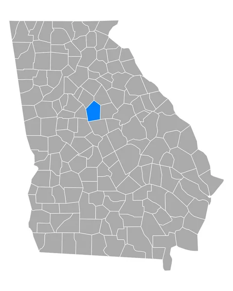 ジョージア州のジャスパー地図 — ストックベクタ