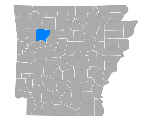 Carte Johnson Arkansas — Image vectorielle