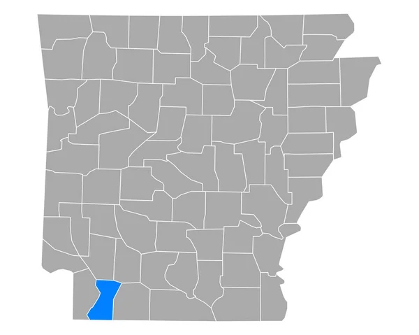 Karte Von Lafayette Arkansas — Stockvektor
