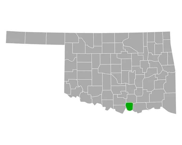 Kaart Van Marshall Oklahoma — Stockvector