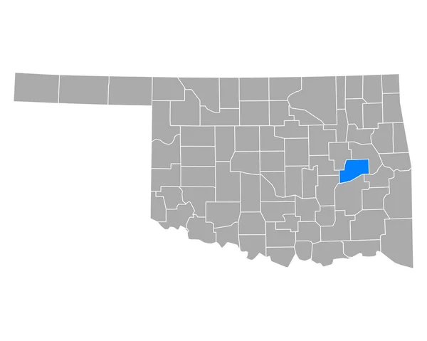 Карта Макінтоша Оклахомі — стоковий вектор