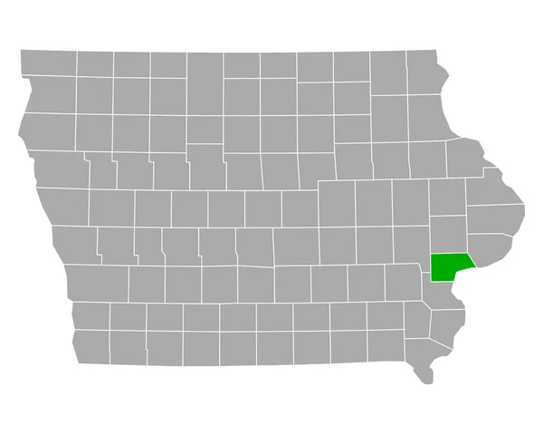 Mapa Muscatine Iowa — Wektor stockowy