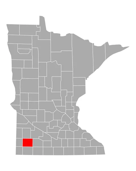 Kaart Van Murray Minnesota — Stockvector