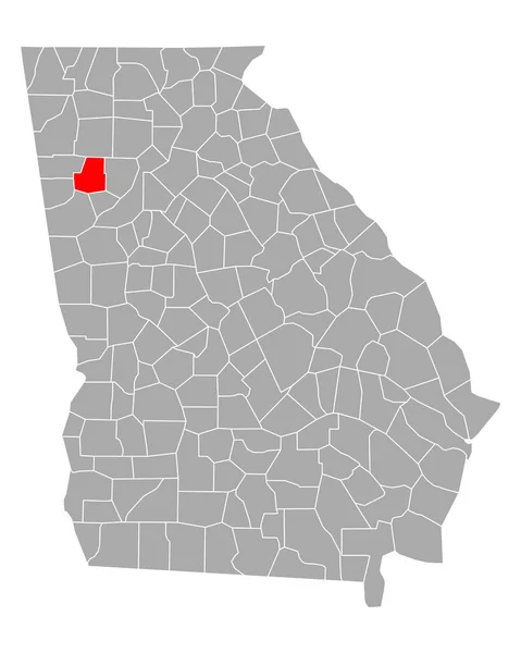 ジョージア州のポーリング地図 — ストックベクタ
