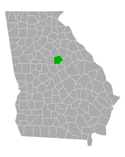 Mapa Putnam Georgia — Vector de stock