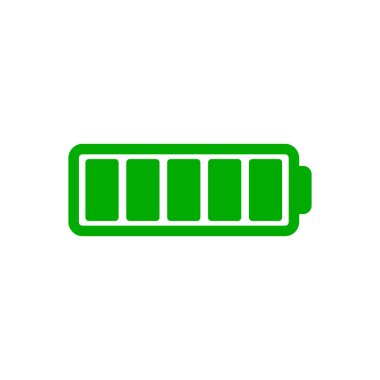 Vektör illüstrasyonu olarak pil ve arkaplan