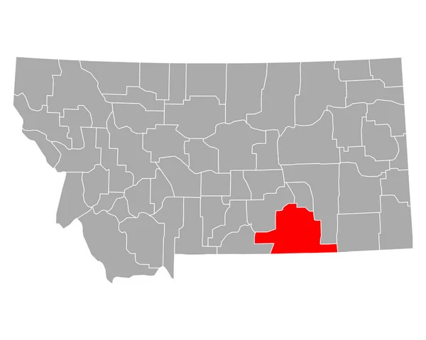 蒙大拿大角地图 — 图库矢量图片