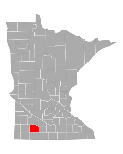 Kaart Van Cottonwood Minnesota — Stockvector