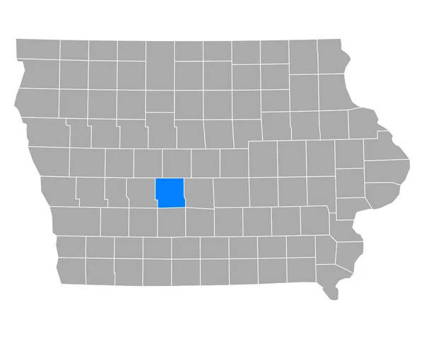 Mapa Dallas Iowa — Archivo Imágenes Vectoriales