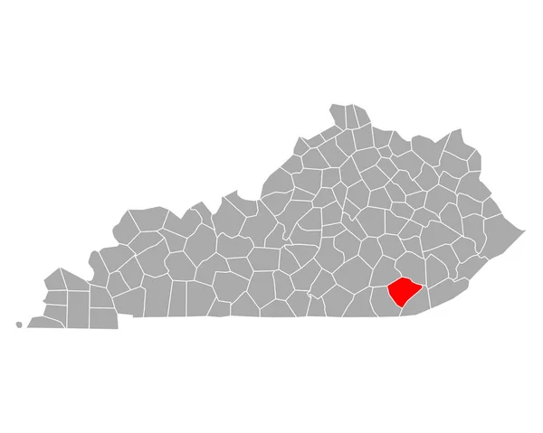 Map Knox Kentucky — Stock Vector