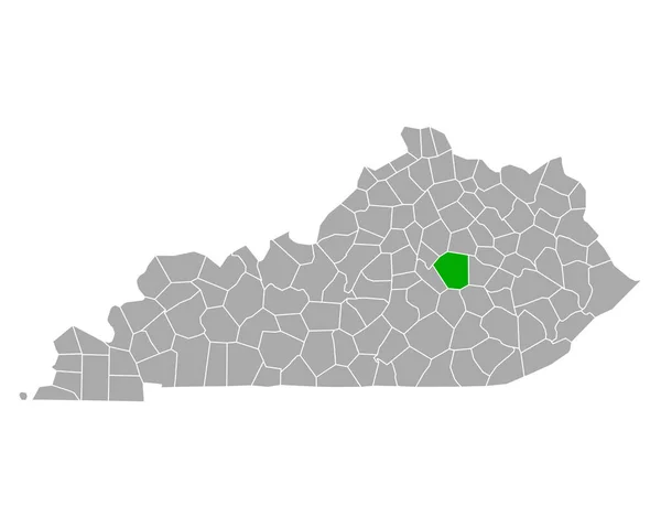 Mapa Madisonu Kentucky — Stockový vektor