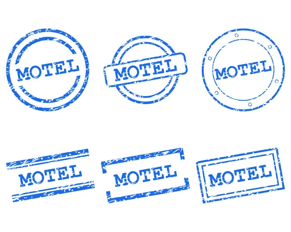 Motel Stamps Vector Illustration — 图库矢量图片