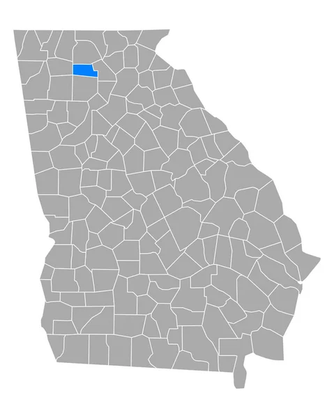 ジョージア州のピケンズ地図 — ストックベクタ