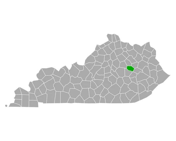 Karte Von Powell Kentucky — Stockvektor