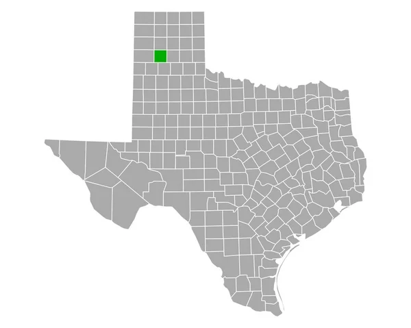 Mapa Randallu Texasu — Stockový vektor