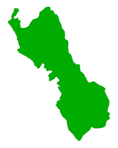 Lima Bölgesi Haritası — Stok Vektör