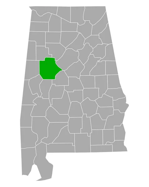 Map Tuscaloosa Alabama — Stock Vector