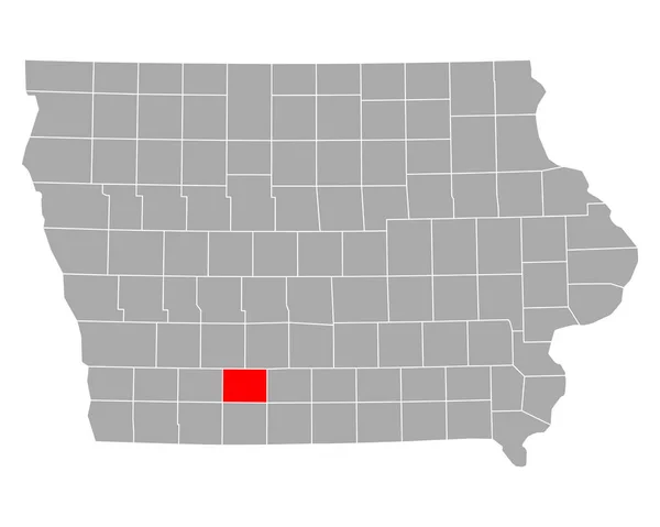 Mapa Uniformes Iowa —  Vetores de Stock