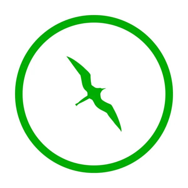 Frigate Bird Circle Vector Illustration — Stock Vector