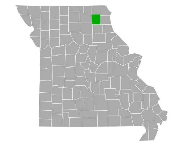 Mapa Knoxu Missouri — Stockový vektor