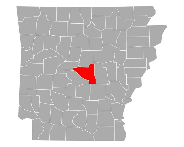 Kaart Van Pulaski Arkansas — Stockvector