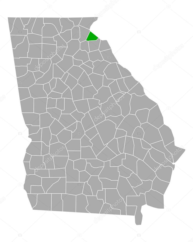 Map of Stephens in Georgia