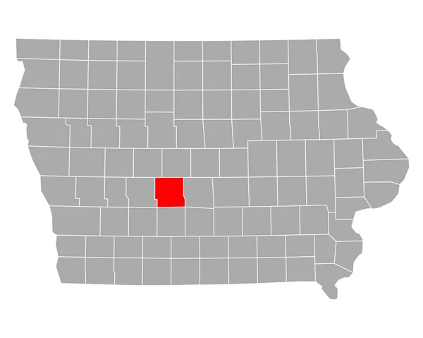 Mapa Dallas Iowa — Archivo Imágenes Vectoriales