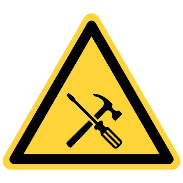 Outils Signes Danger Comme Illustration Vectorielle — Image vectorielle