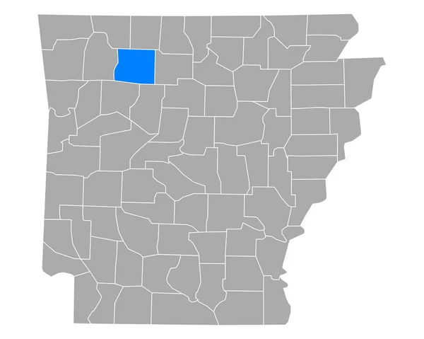 Mapa Newton Arkansas — Vector de stock
